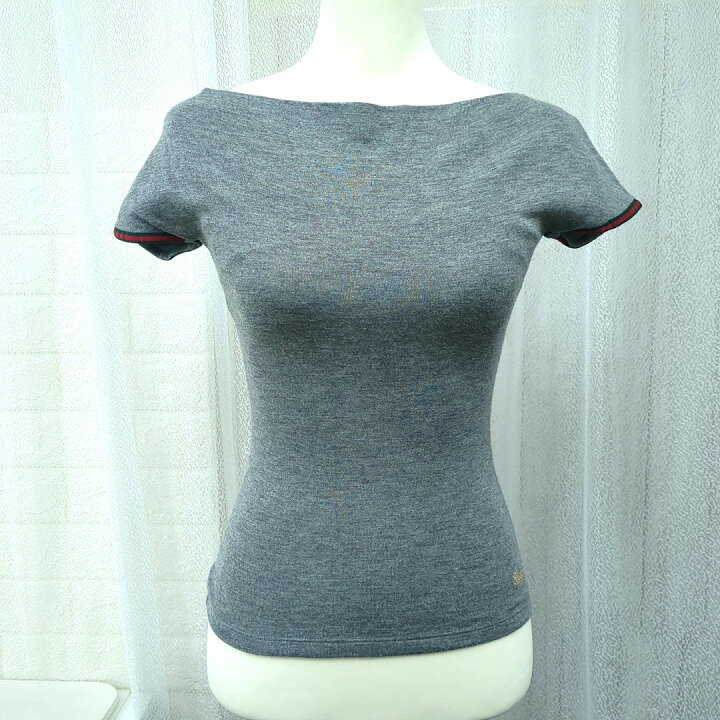 楽天市場】GUCCI グッチ Tシャツ グレー XSサイズ シェリーライン  