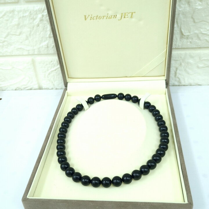楽天市場】Victorian JET 天然ジェット ジェット ネックレス 鑑定書 