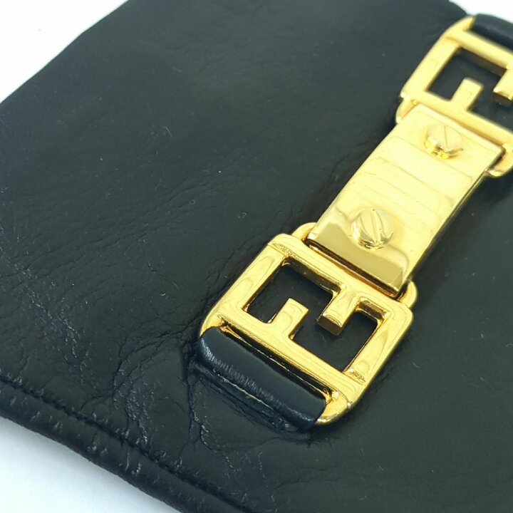 楽天市場】FENDI フェンディ レザー グローブ 手袋 ブラック ロゴ 7 1  