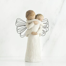 ウィローツリー天使像 Angel's Embrace 天使の祝福 13cm 幼子 | おしゃれ 置物 彫刻 大人向け フィギュア 人形 インテリア スーザン・ローディ Willow Tree 正規輸入品