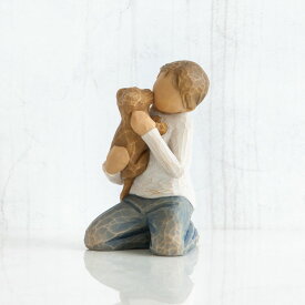 ウィローツリー彫像 Kindness (Boy) 優しさ 8cm いぬ 子供 少年 | おしゃれ 置物 彫刻 大人向け フィギュア 人形 インテリア スーザン・ローディ Willow Tree 正規輸入品
