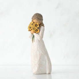ウィローツリー彫像 Warm Embrace 暖かな抱擁 13cm 少女 | おしゃれ 置物 彫刻 大人向け フィギュア 人形 インテリア スーザン・ローディ Willow Tree 正規輸入品