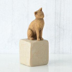 ウィローツリー 彫像 Love my Cat (light) 私の愛猫 7cm ネコ | おしゃれ 置物 彫刻 大人向け フィギュア 人形 インテリア スーザン・ローディ Willow Tree 正規輸入品