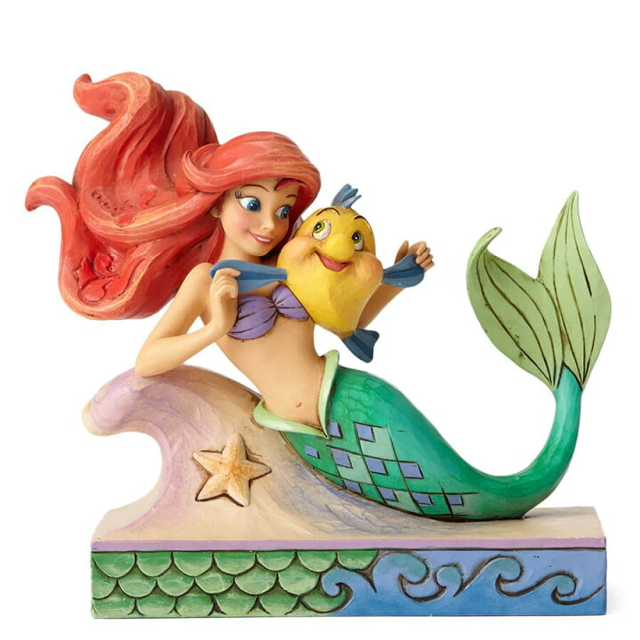 楽天市場 アリエル フランダー 13 3cm リトルマーメイド 人魚姫 ディズニー フィギュア 大人向け 人形 置物 ジムショア グッズ Ariel With Flounder ジム ショア ディズニー トラディションズ トラディション Jim Shore Disney Traditions 正規輸入品 ウィロー