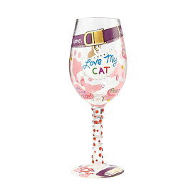 Lolita ワイングラス LOVE MY CAT 23cm | かわいい おしゃれ ポップ モダン デザイン食器 アート ロリータ・ヤンシー 正規輸入品