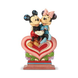 ハートに座るミッキーとミニー 21.6cm | ディズニー フィギュア 大人向け 人形 置物 ジムショア グッズ Mickey Minnie Sitting on Heart ジム・ショア ディズニー トラディションズ トラディション JIM SHORE DISNEY TRADITIONS 正規輸入品