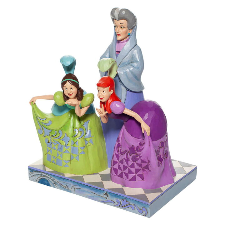 楽天市場 トレメイン婦人と姉妹 21 5cm アナスタシア ドリゼラ シンデレラ Lady Tremaine Step Sisters ジム ショア ディズニー トラディションズ トラディション Jim Shore 正規輸入品 ウィローツリー専門店ドナティオ