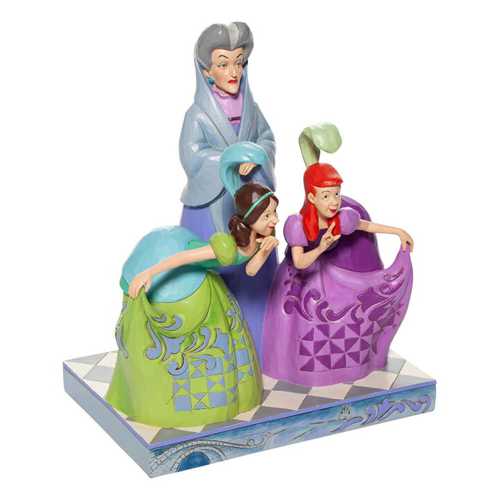 楽天市場 トレメイン婦人と姉妹 21 5cm アナスタシア ドリゼラ シンデレラ Lady Tremaine Step Sisters ジム ショア ディズニー トラディションズ トラディション Jim Shore 正規輸入品 ウィローツリー専門店ドナティオ