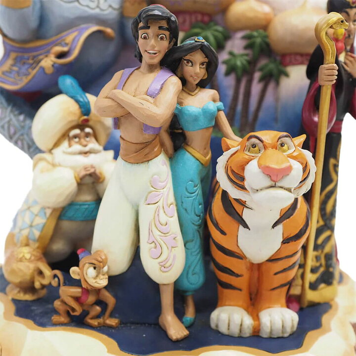 楽天市場 アラジン ワンダフルプレイス 19 4cm ジャスミン ジーニー Carved By Heart Aladdin ジム ショア ディズニー トラディションズ トラディション Jim Shore 正規輸入品 ウィローツリー専門店ドナティオ
