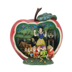 白雪姫 りんごのフレーム 20.3cm 女王(魔女) 7人の小人 | ディズニー グッズ フィギュア 大人向け 人形 置物 彫刻 ジムショア ディズニー トラディションズ トラディション JIM SHORE DISNEY TRADITIONS 正規輸入品