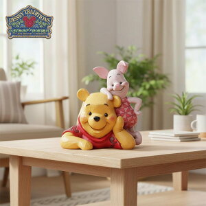 プーとピグレット 13.3cm くまのプーさん | ディズニー トラディションズ ジムショア グッズ フィギュア 人形 置物 彫刻 Jim Shore 正規輸入品