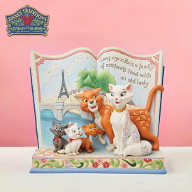 おしゃれキャット ストーリーブック 16cm | ディズニー トラディションズ ジムショア グッズ フィギュア 人形 置物 彫刻 正規輸入品