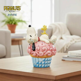スヌーピー カップケーキ 13cm | ジムショア ピーナッツ グッズ フィギュア 人形 置物 彫刻 Jim Shore 正規輸入品