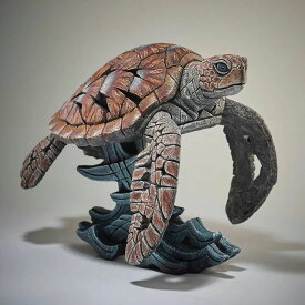 Edge Sea Turtle 幅59.5x奥行20.5x31(cm) 海亀亀 | エッジ 彫刻 置物 オブジェ フィギュア 動物 大きい リアル アート マット・バックリー 正規輸入品