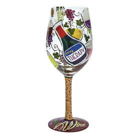 Lolita ワイングラス MY THERAPY 22.7cm | かわいい おしゃれ ポップ モダン デザイン食器 アート ロリータ・ヤンシー 正規輸入品