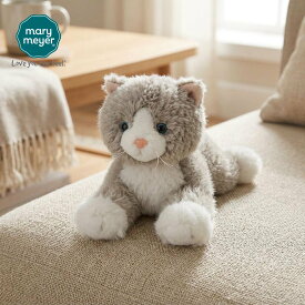メリーマイヤー ファブファズ スモーキー キティ 14cm ネコ | ぬいぐるみ デザイナーズ 動物 どうぶつ ファーストトイ ベビー 赤ちゃん こども Mary Meyer fabfuzz 正規輸入品
