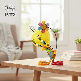 トゥイーティー & フラワー Romero Britto 12cm | ロメロ・ブリット デザイン アート 正規輸入品