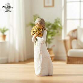 ウィローツリー彫像 Warm Embrace - 暖かな抱擁 13cm 少女 | おしゃれ 置物 彫刻 人形 インテリア スーザン・ローディ 正規輸入品