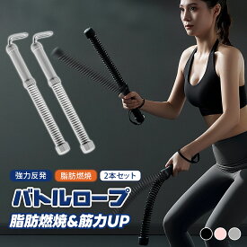 バトルロープ ロープレス 2本セット 筋トレ トレーニングロープ フィットネス器具 自宅用 全身運動 有酸素運動 ホームジム 男女兼用 静音 高効率 ダイエット 筋肉強化 運動不足解消体幹トレーニング インナーマッスル ポータブル