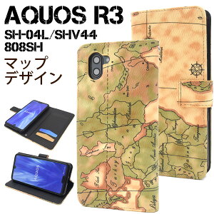 �y���������zAQUOS R3 SH-04L SHV44 808SH�p���[���h�}�b�v�f�U�C���蒠�^�P�[�X���t����ʕی� �h�R�� au �X�}�z�J�o�[ �A�N�I�Xr3 SIM�t���[ �\�t�g�P�[�X �X�g���b�v�z�[�� �J�[�h�|�P�b�g �\�t�g
