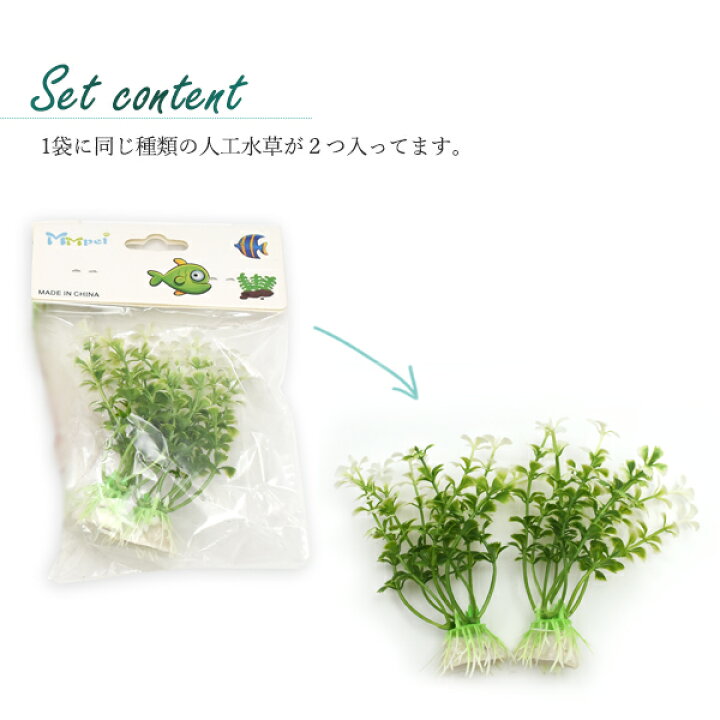 楽天市場 送料無料 人工水草セット 1袋2個入り Sサイズ 水槽を華やかに 手軽にアクアリウム メダカや熱帯魚の飼育におすすめ 観賞用 テラリウム ウィローモス アヌビアスナナ 栽培 インテリア おしゃれ レイアウト ビギナー プラント オブジェ 送料込み ポイント消化