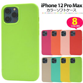 【送料無料】iPhone 12 Pro Maxカラーソフトケース(2020年発売) シンプル iPhone12プロマックスケース アイフォン12プロマックスケース スマホケース アイフォン12プロマックスカバー バックカバー 背面カバー アイホン12プロマックス 送料込み ストラップホール