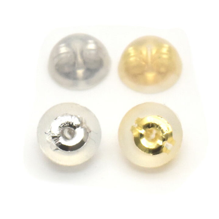 楽天市場】【国内仕入れ】ピアス用キャッチ K18 / K14WG ダブルロック 