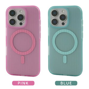 送料無料【 iPhone 16 Pro用 MagSafe対応 カラーセミクリアケース 】iPhone16proケース アイフォン16プロ カバー アイホン16プロ 半透明 ソフトケース ハードケース マグセーフ マグネット バックカバ