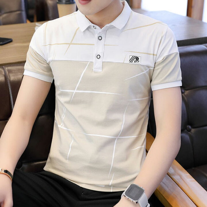 楽天市場 ポロ半袖シャツ メンズシャツ ポロシャツ Tシャツ メンズ シャツ ボーダー 人気シャツ カジュアルシャツ Winファッション