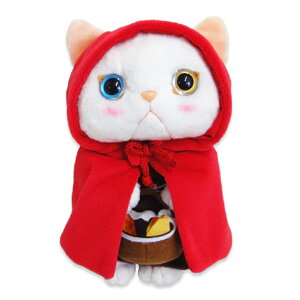 choo choo cat ぬいぐるみ 内藤デザイン研究所 赤ずきん 頭巾 動物 ねこ 猫 オッドアイ 送料別 どうぶつ かわいい キッズ 誕生日 正規代理店 プレゼント 女の子 男の子 おもちゃ ギフト 子供 しろ