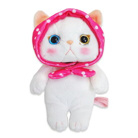 choo choo cat ぬいぐるみ 内藤デザイン研究所 イチゴ頭巾 動物 ねこ 猫 オッドアイ 送料別 どうぶつ かわいい キッズ 誕生日 正規代理店 プレゼント 女の子 男の子 おもちゃ ギフト 子供 しろねこ ずきん ぼうねこ 毛質 やわらかい 母の日