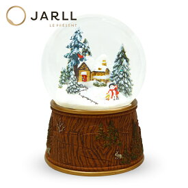 【期間限定 P10倍】【JARLL】スノードーム クリスマス 森のスノーハウス 高級 オルゴール（ぜんまい式）プレゼント 結婚祝い 誕生日 インテリア 置物 スノーグローブ GB14019 6364