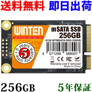 WINTEN SSD mSATA 256GB�y5�N�ۏ� ���������zWTMSATA-SSD-256GB mSATA SATA 3D NAND�t���b�V������ ���{��p�b�P�[�W ������ �ۏ؏��t�� �G���[�����@�\ �ȓd�� �Ռ��ɋ��� �����^SSD 6126