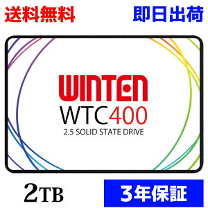 WINTEN SSD 2TBy3Nۏ zWTC400-SSD-2TB SATA3 6Gbps 3D NANDtbV fXNgbvp\RAm[gp\Rɂg2.5C` PS4mF G[@\ ȓd Ռɋ 2.5inch 