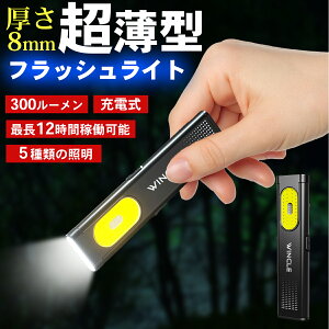 WINCLE �����^�t���b�V�����C�g ���^�y�� �R���p�N�g�݌v �N���b�v �}�O�l�b�g�t�� USB-C�[�d�� EDC�����d��