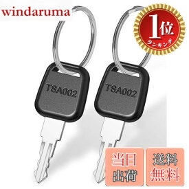 【送料無料】【楽天ランキング1位獲得】Mellbree TSA002 鍵 2枚 ロックキー キャリーケース 鍵 トラベルバッグ鍵 キーリング付き 荷物スーツケース鍵 スペアキー 海外旅行 便利グッズ