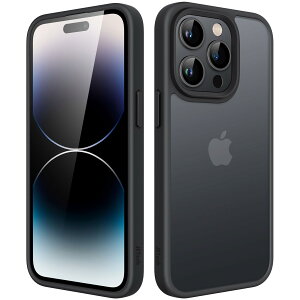 yzJEDirect }bgP[X iPhone 14 Pro 6.1C`p ϏՌ~^[O[h̗h~ ̔̔wʓdbJo[ wh~ (ubN)