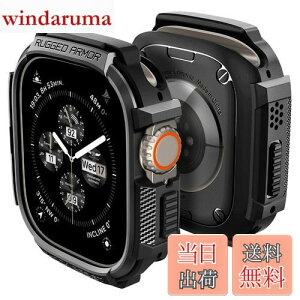 yzSpigen Apple Watch Ultra2/Ultra P[X 49mm Ή  Ռ z ^tlXfUC 菝 h~ ϏՌ یJo[ MbhEA[}[ ACS05456 (}bgEubN)