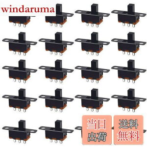 �y���������z�}�C�N���X���C�h�X�C�b�` �i20�Z�b�g�j 2�|�W�V���� 3P �d�����ꐧ�� �d�q���i �p���[�X�C�b�` �X�C�b�`�g�O���X�C�b�` DIY �d�q�v���W�F�N�g�p