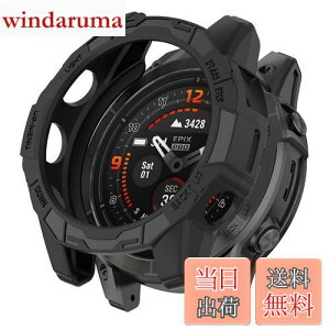 yzSHEAWA for GarminK[~ Fenix 7 Pro P[X Jo[ یP[X ݊i Epix Pro 47mm TPUS یJo[ ϏՌ ANZT[ (ubN)