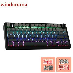 yzEPOMAKER x Aula F75 Q[~OL[{[h KXPbg JjJL[{[h 5wpbhmut 75% CX zbgXbpu Bluetooth/2.4GHz/USB-C RGB ZKF؎擾 (Black Gradient, 