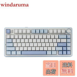 yzEPOMAKER x Aula F75 Q[~OL[{[h KXPbg JjJL[{[h 5wpbhmut 75% CX zbgXbpu Bluetooth/2.4GHz/USB-C RGB ZKF؎擾 (Sea Salt Blue, L
