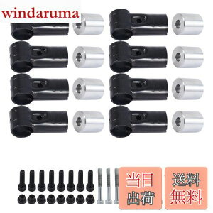 【送料無料】POSTEK Φ28イレクターパイプ 車用ルーフキャリアバー スペーシア イレクターパイプ アタッチメント バン対応 内六角 取付用アルミ製 DIY 製作 で 車中泊 キャンプ NVAN ハイゼット