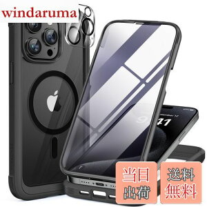 yzMiracase iPhone15pro p P[X MagSafeΉ 9H KX 360°ی X}zP[X iPhone15pro p Jo[ Sgop[یP[X 6.1C` tJo[ CX[dΉ }OZ[tΉ 