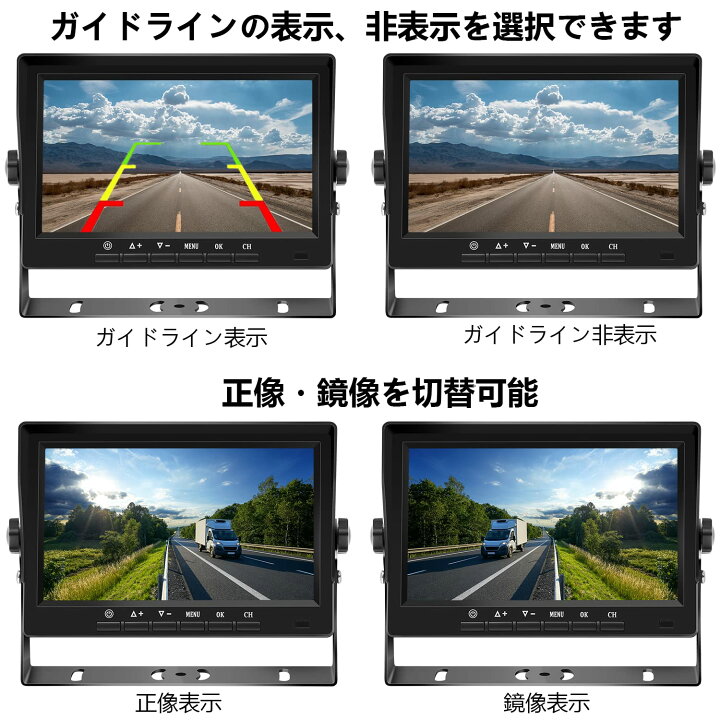 楽天市場】【送料無料】Soinndo 1080Pバックカメラモニターセット 7 