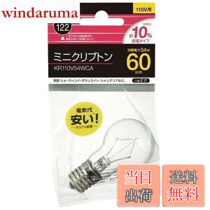 �y���������z���Ń��C�e�b�N �~�j�N���v�g���d�� 60W KR110V54WCA