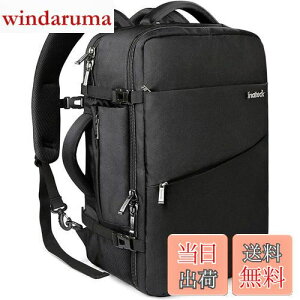 �y���������z[Inateck] 40L ���s �����b�N ��e�� 3way �o�b�N�p�b�N �@���������� ���[�� �o�� �y�� ����h�~ �������H 15.6-17�C���`PC �o�b�O �j�����p �ʋ� �ʊw �l�C �ϏՌ� ������� �u���b�N