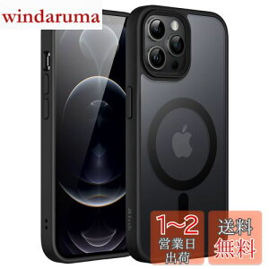 yzJEDirect iPhone 12 Pro Max 6.7C`p (12ProMax) }Olbg P[X MagSafeɑΉ ̃}bgw ^ ϏՌ Jo[ (ubN)