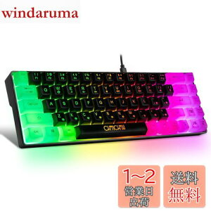 CHONCHOW Q[~OL[{[h RpNg ^ 68L[60^RpNg݌v  ps4/ps5Ή L[{[h RGBobNCg eL[X L[{[h pz USBLL[{[h Windows 10/8/7