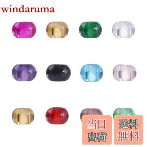 【送料無料】Beadthoven 約200個 穴5mm ミックスカラー 透明 大穴ビーズ ガラスビーズ カラフル とんぼ玉 ロンデル ヨーロピアンビーズ ランプワークビーズ アクセサリーパーツ ジュエリー用 DIY